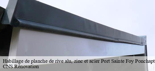 Habillage de planche de rive alu, zinc et acier 33220