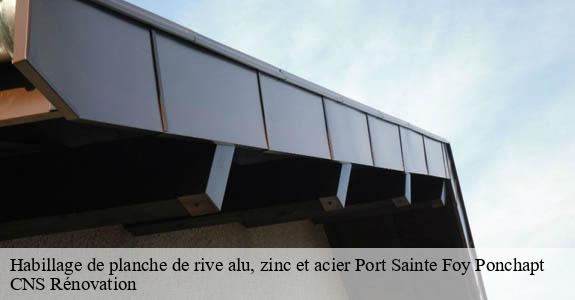 Habillage de planche de rive alu, zinc et acier port-sainte-foy-ponchapt-33220 CNS Rénovation