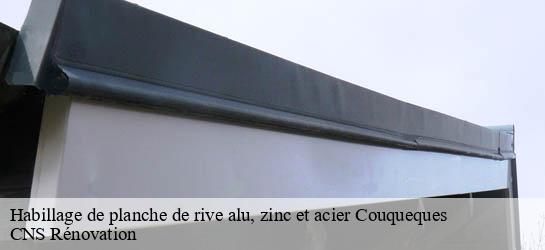 Habillage de planche de rive alu, zinc et acier 33340