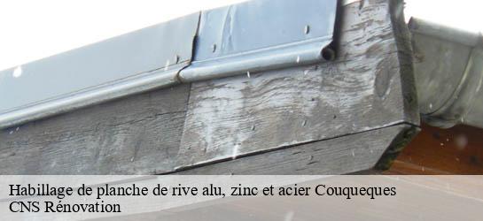 Habillage de planche de rive alu, zinc et acier 33340