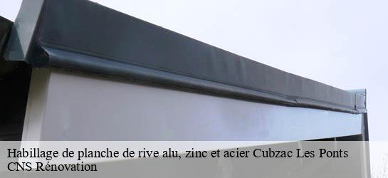 Habillage de planche de rive alu, zinc et acier 33240