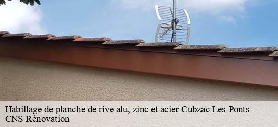 Habillage de planche de rive alu, zinc et acier 33240