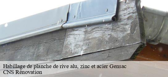 Habillage de planche de rive alu, zinc et acier 33890