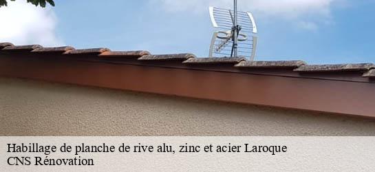 Habillage de planche de rive alu, zinc et acier 33410