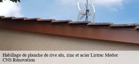 Habillage de planche de rive alu, zinc et acier 33480