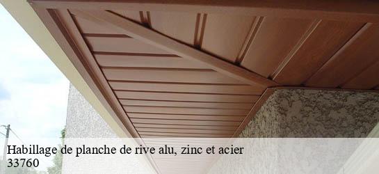 Habillage de planche de rive alu, zinc et acier 33760