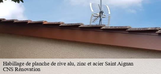 Habillage de planche de rive alu, zinc et acier 33126