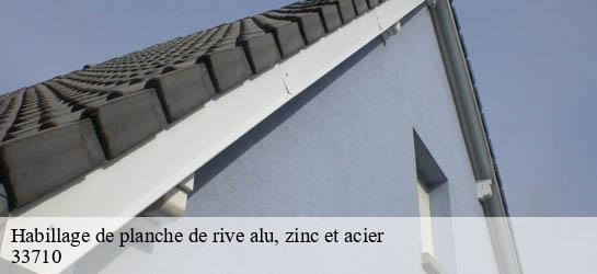 Habillage de planche de rive alu, zinc et acier 33710