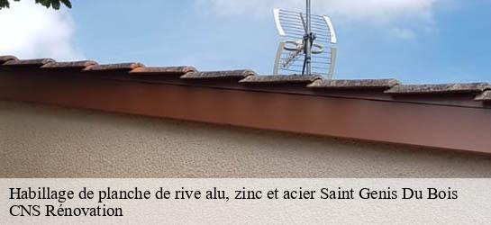 Habillage de planche de rive alu, zinc et acier 33760