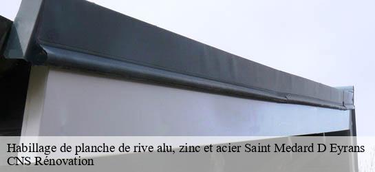Habillage de planche de rive alu, zinc et acier 33650