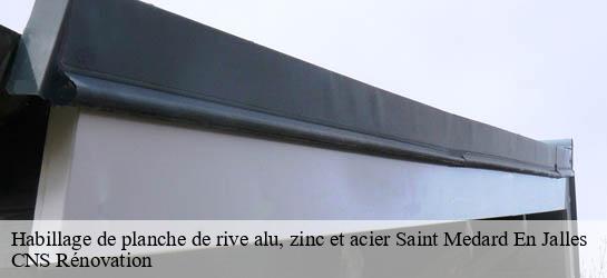 Habillage de planche de rive alu, zinc et acier 33160