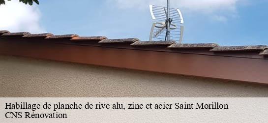 Habillage de planche de rive alu, zinc et acier 33650