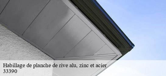 Habillage de planche de rive alu, zinc et acier 33390