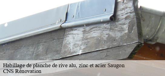 Habillage de planche de rive alu, zinc et acier 33920
