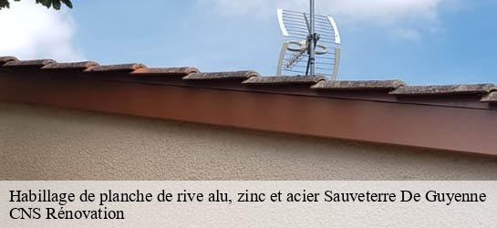Habillage de planche de rive alu, zinc et acier 33540