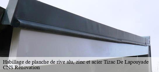 Habillage de planche de rive alu, zinc et acier 33620