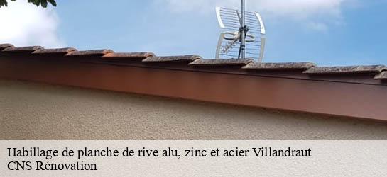 Habillage de planche de rive alu, zinc et acier 33730