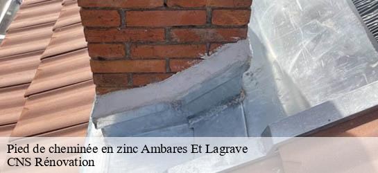 Pied de cheminée en zinc 33440