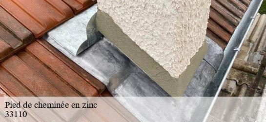 Pied de cheminée en zinc 33110