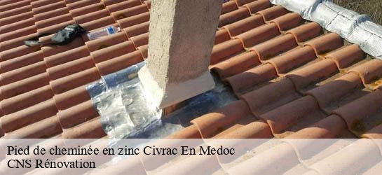 Pied de cheminée en zinc 33340