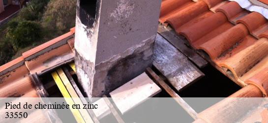 Pied de cheminée en zinc 33550