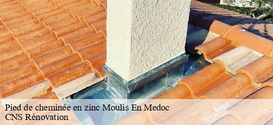 Pied de cheminée en zinc 33480