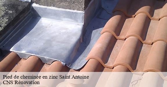 Pied de cheminée en zinc saint-antoine-33240 CNS Rénovation