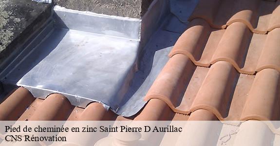 Pied de cheminée en zinc saint-pierre-d-aurillac-33490 CNS Rénovation