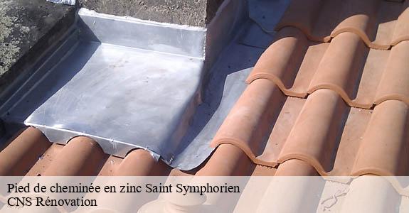 Pied de cheminée en zinc saint-symphorien-33113 CNS Rénovation