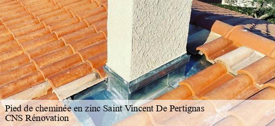 Pied de cheminée en zinc 33420