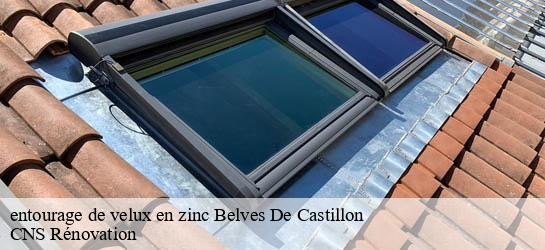 entourage de velux en zinc 33350