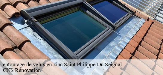 entourage de velux en zinc 33220