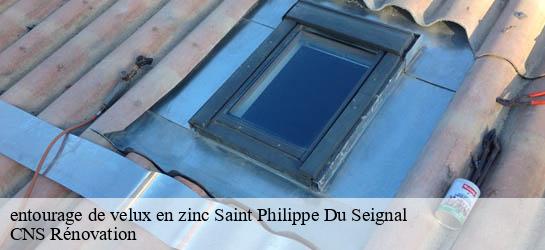 entourage de velux en zinc 33220