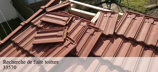 Recherche de fuite toiture 33570