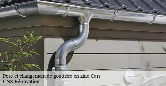 Pose et changement de gouttière en zinc cars-33390 CNS Rénovation