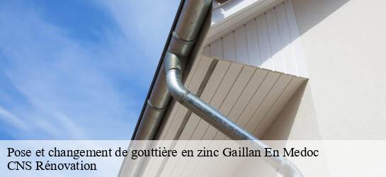 Pose et changement de gouttière en zinc 33340