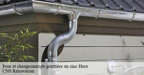 Pose et changement de gouttière en zinc hure-33190 CNS Rénovation