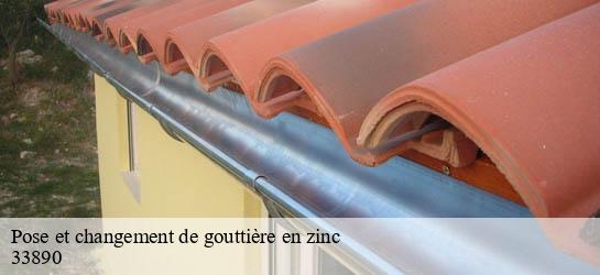 Pose et changement de gouttière en zinc 33890