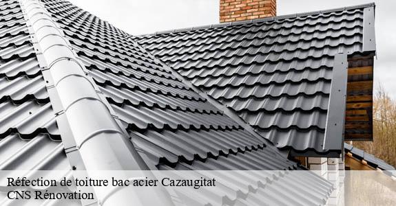 Réfection de toiture bac acier cazaugitat-33790 CNS Rénovation