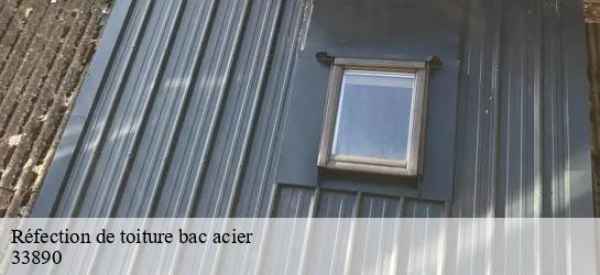 Réfection de toiture bac acier 33890