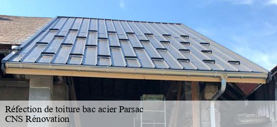 Réfection de toiture bac acier 33570