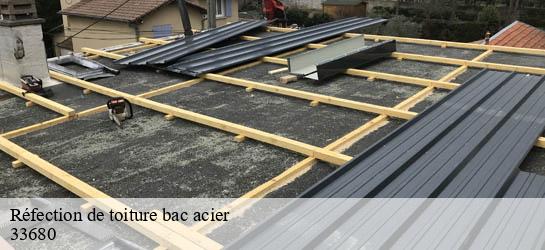 Réfection de toiture bac acier 33680