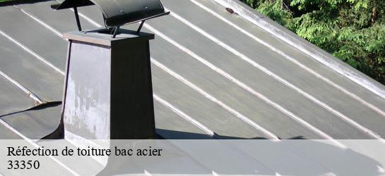 Réfection de toiture bac acier 33350