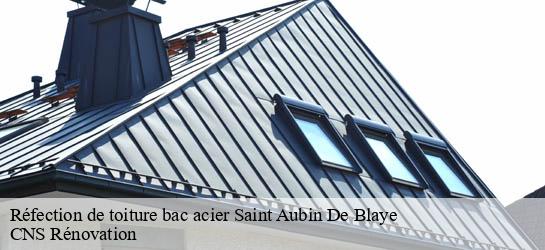 Réfection de toiture bac acier 33820