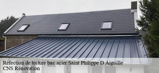 Réfection de toiture bac acier 33350